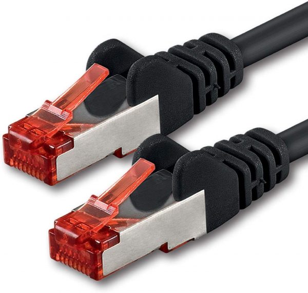 Câble Ethernet Cat 6 S-FTP 2 mètres noir
