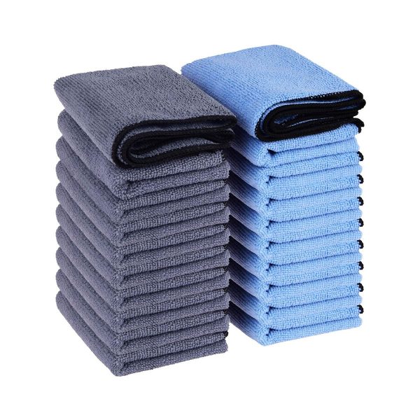 Lot de 20 chiffons microfibre 28 x 38 cm